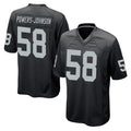 Choea LV.Raiders #58 Jackson Powers-Johnson Player Black Home Game Stitched Jerseys