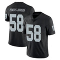 Choea LV.Raiders #58 Jackson Powers-Johnson Player Black Limited Vapor Untouchable Home Game Stitched Jerseys