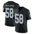 Choea LV.Raiders #58 Jackson Powers-Johnson Player Black Limited Vapor Untouchable Home Game Stitched Jerseys