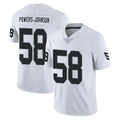 Choea LV.Raiders #58 Jackson Powers-Johnson Player White Limited Vapor Untouchable Home Game Stitched Jerseys