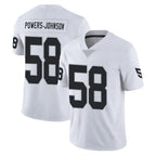 Choea LV.Raiders #58 Jackson Powers-Johnson Player White Limited Vapor Untouchable Home Game Stitched Jerseys