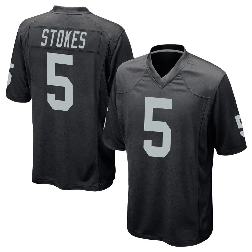 Choea LV.Raiders #5 Eric Stokes Player Black Home Game Stitched Jerseys