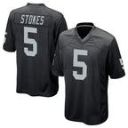 Choea LV.Raiders #5 Eric Stokes Player Black Home Game Stitched Jerseys