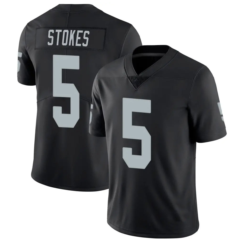 Choea LV.Raiders #5 Eric Stokes Player Black Limited Vapor Untouchable Home Game Stitched Jerseys