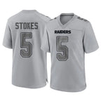 Choea LV.Raiders #5 Eric Stokes Player Gray Atmosphere Fashion Limited Game Stitched Jerseys