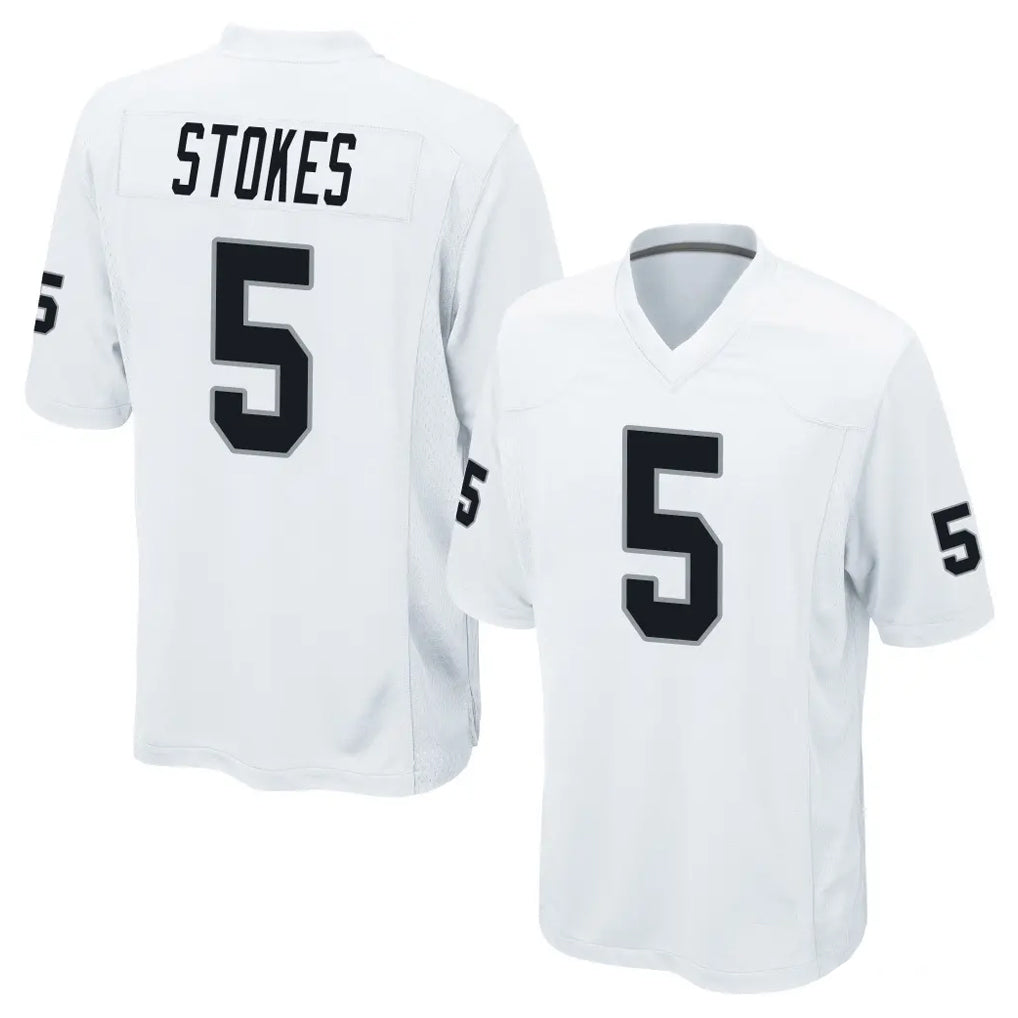 Choea LV.Raiders #5 Eric Stokes Player White Home Game Stitched Jerseys