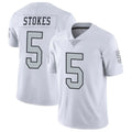 Choea LV.Raiders #5 Eric Stokes Player White Limited Color Rush Home Game Stitched Jerseys