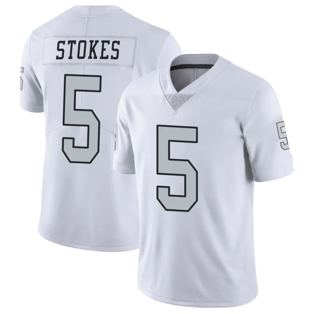 Choea LV.Raiders #5 Eric Stokes Player White Limited Color Rush Home Game Stitched Jerseys