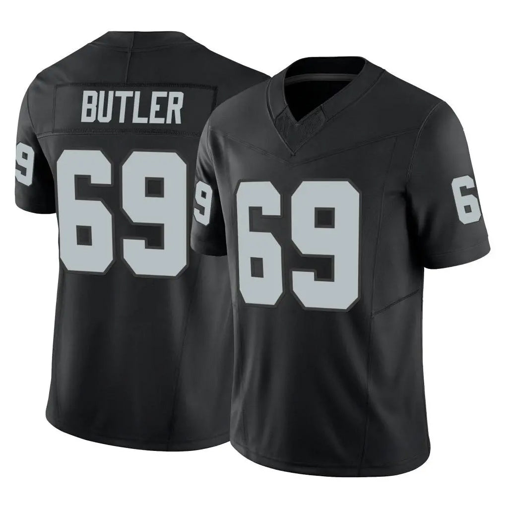 Choea LV.Raiders #69 Adam Butler Player Black Limited Vapor F.U.S.E. Home Game Stitched Jerseys