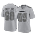 Choea LV.Raiders #69 Adam Butler Player Gray Atmosphere Fashion Limited Game Stitched Jerseys