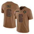 Choea LV.Raiders #6 A.J. Cole Player Brown Salute To Service Limited Stitched Jerseys