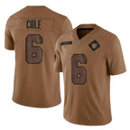 Choea LV.Raiders #6 A.J. Cole Player Brown Salute To Service Limited Stitched Jerseys