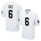 Choea LV.Raiders #6 A.J. Cole Player White Home Game Stitched Jerseys