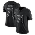 Choea LV.Raiders #71 DJ Glaze Player Black Limited Black Impact Home Game Stitched Jerseys