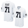 Choea LV.Raiders #71 DJ Glaze Player White Home Game Stitched Jerseys