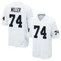 Choea LV.Raiders #74 Kolton Miller Player White Home Game Stitched Jerseys
