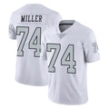 Choea LV.Raiders #74 Kolton Miller Player White Limited Color Rush Home Game Stitched Jerseys