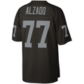 Choea LV.Raiders #77 Lyle Alzado Mitchell & Ness Black Legacy Replica Stitched Puhic  Jersey