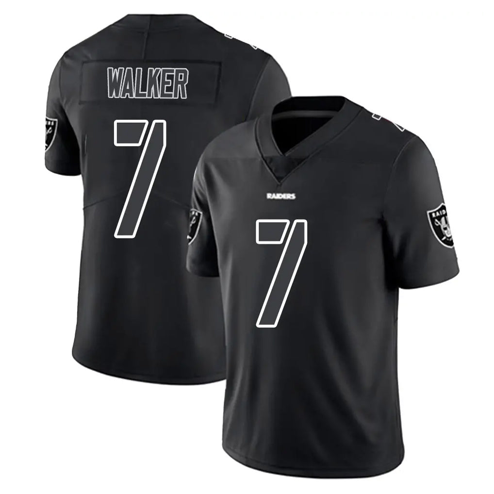 Choea LV.Raiders #7 Quay Walker Player Black Limited Black Impact Home Game Stitched Jerseys