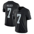 Choea LV.Raiders #7 Quay Walker Player Black Limited Vapor Untouchable Home Game Stitched Jerseys