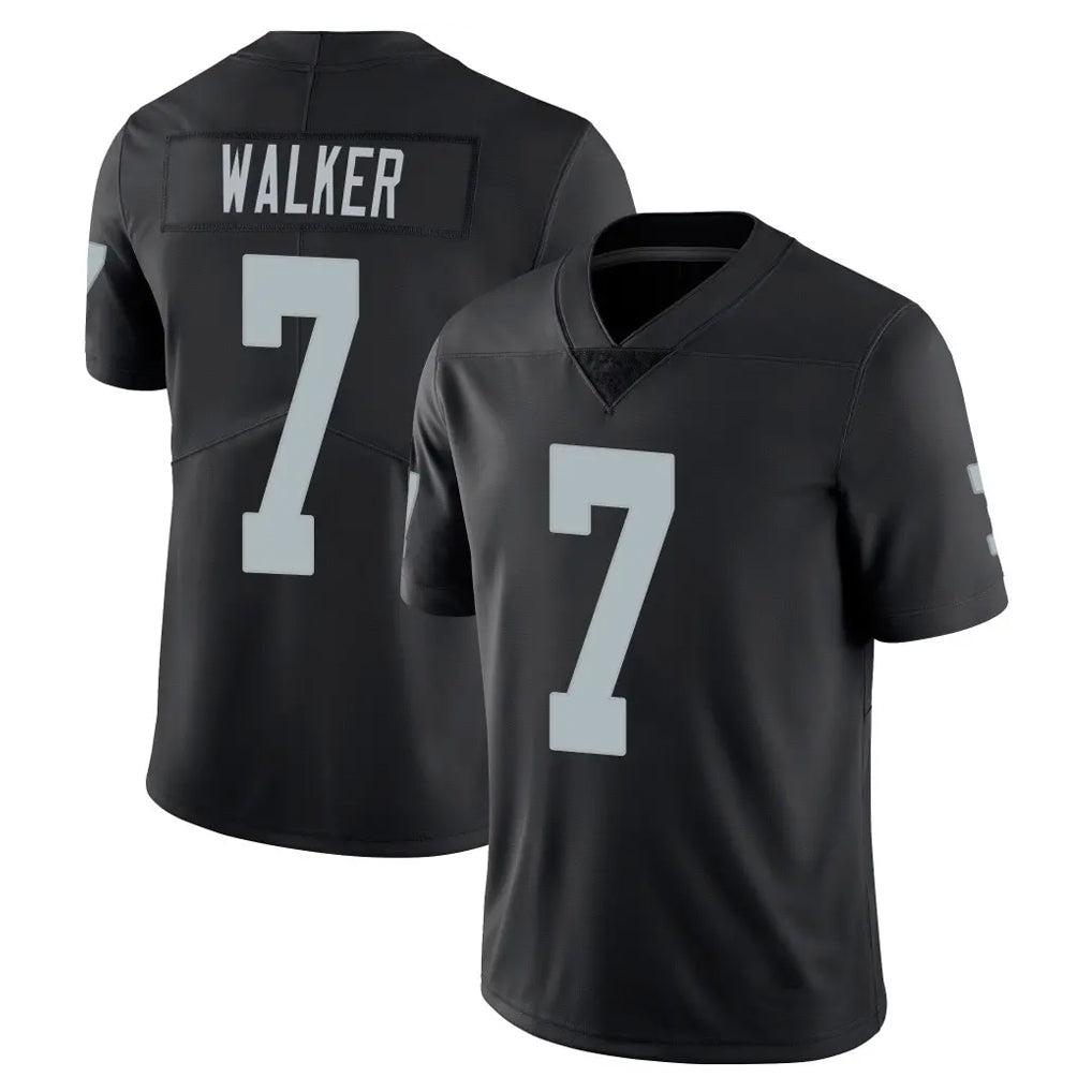 Choea LV.Raiders #7 Quay Walker Player Black Limited Vapor Untouchable Home Game Stitched Jerseys