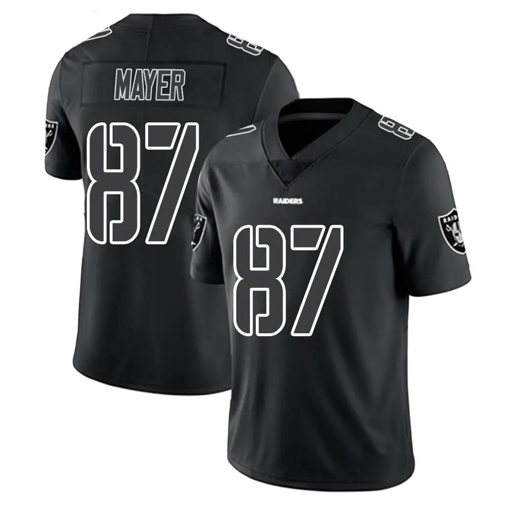 Choea LV.Raiders #87 Michael Mayer Player Black Limited Black Impact Home Game Stitched Jerseys