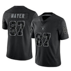 Choea LV.Raiders #87 Michael Mayer Player Black Reflective Limited Game Stitched Jerseys