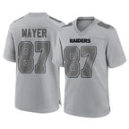 Choea LV.Raiders #87 Michael Mayer Player Gray Atmosphere Fashion Limited Game Stitched Jerseys