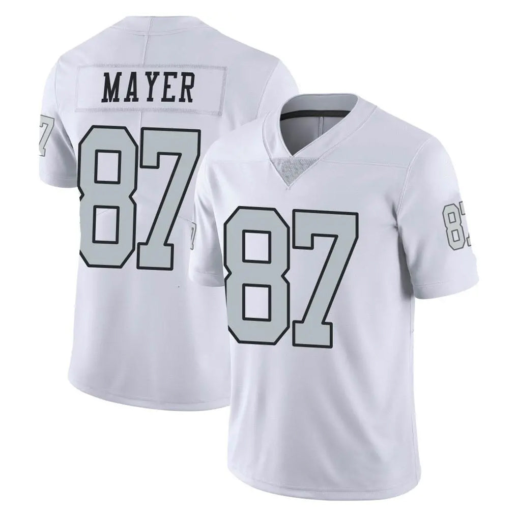 Choea LV.Raiders #87 Michael Mayer Player White Limited Color Rush Home Game Stitched Jerseys