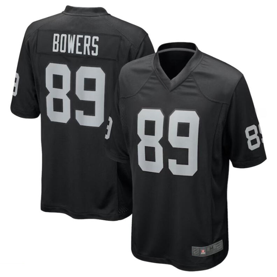 Choea LV.Raiders #89 Brock Bowers Black 2024 Draft First Round Pick Player Game Jersey Stitched Jersey