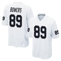 Choea LV.Raiders #89 Brock Bowers Player White Home Game Stitched Jerseys