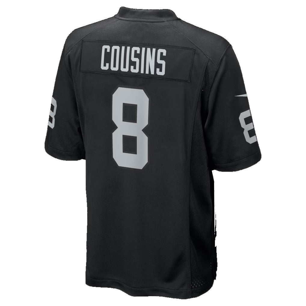 Choea LV.Raiders #8 Kirk Cousins Black Team Game Stitched Jerseys