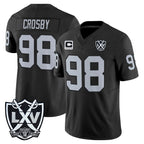 Choea LV.Raiders #98 Maxx Crosby Player Black 2026 Vapor Limited Home Game Stitched Jerseys