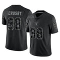 Choea LV.Raiders #98 Maxx Crosby Player Black Reflective Limited Game Stitched Jerseys