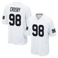 Choea LV.Raiders #98 Maxx Crosby Player White Home Game Stitched Jerseys
