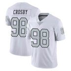 Choea LV.Raiders #98 Maxx Crosby Player White Limited Color Rush Home Game Stitched Jerseys