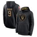 Choea LV.Raiders #9 Jalen Nailor Player Black Salute to Service Hoodies Limited Game Stitched Jerseys