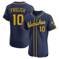 Choea M.Brewers #10 Sal Frelick Player Navy Home Limited Elite Stitched Jerseys