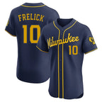 Choea M.Brewers #10 Sal Frelick Player Navy Home Limited Elite Stitched Jerseys