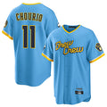 Choea M.Brewers #11 Jackson Chourio Player Light Blue City Connect Home Game Stitched Jerseys