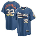 Choea M.Brewers #32 Jacob Misiorowski Player Blue 2026 City Connect Home Game Stitched Jerseys