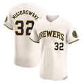 Choea M.Brewers #32 Jacob Misiorowski Player Cream Home Limited Elite Stitched Jerseys