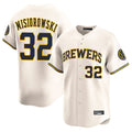 Choea M.Brewers #32 Jacob Misiorowski Player Cream Home Limited Game Stitched Jerseys