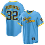 Choea M.Brewers #32 Jacob Misiorowski Player Light Blue City Connect Home Game Stitched Jerseys