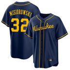Choea M.Brewers #32 Jacob Misiorowski Player Navy Home Game Stitched Jerseys