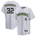 Choea M.Brewers #32 Jacob Misiorowski Player White Stripes Limited Game Home Stitched Jerseys