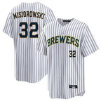Choea M.Brewers #32 Jacob Misiorowski Player White Stripes Limited Game Home Stitched Jerseys
