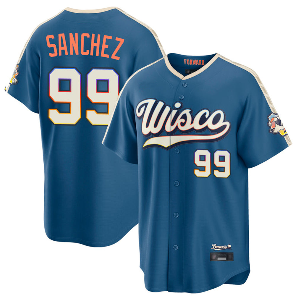Choea M.Brewers #99 Gary Sanchez Player Blue 2026 City Connect Home Game Stitched Jerseys