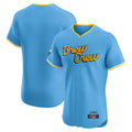 Choea M.Brewers Blank Player Light Blue City Connect Home Limited Elite Stitched Jerseys