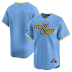 Choea M.Brewers Blank Player Light Blue City Connect Home Limited Stitched Jerseys
